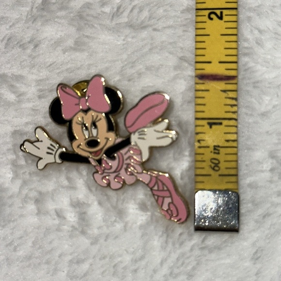 Disney Minnie Mouse Ballet Pin Pink/Black/White 1.5” - Picture 4 of 4